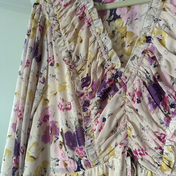 NWT Arula Floral Tiered Maxi Dress Plus Size 2X (B) - Picture 2 of 5